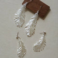 Handmade Fairy Style Beaded Hoop Earrings with Swan Feather Tassel Luxury Braided Long Earrings for Holidays Wholesale Available