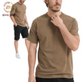 Custom Printed Logo High Quality 100% Cotton Short Sleeve Crew Neck T-shirt Oversized Heavyweight Tee Tshirts for Men