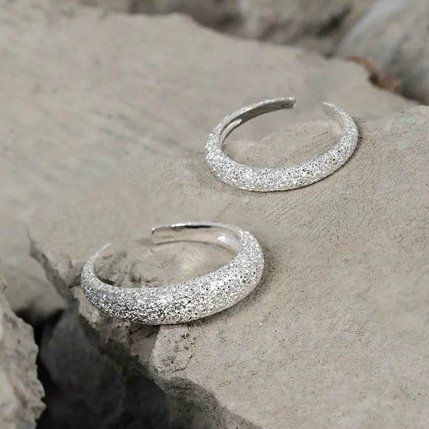 Wholesale Circles Jewelry Simple Style S925 Sterling Silver Ringent Adjustable 925 Rings Women JT542