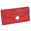 Westal Womens Long crocodile Wallet Carteras Para Mujer Genuine Leather Cell Phone Bag Clutch Purse Money Clips Wallet Women