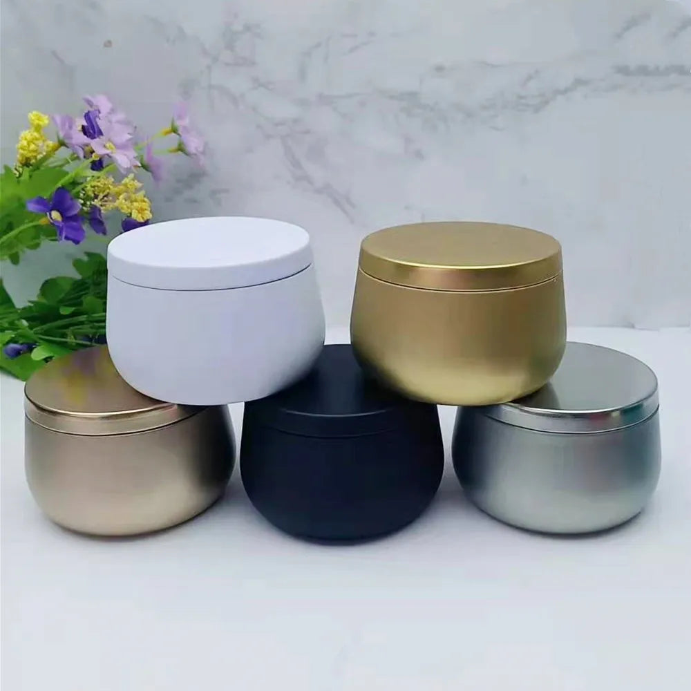 Recyclable Iron Food-Grade Durable Eco-Friendly Easter Wedding Home Decoration Candle Jar Packaging Storage Flower Tea Candy