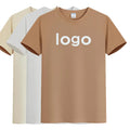 Custom logo Casual Solid Color Round Neck Men's Short Sleeve T-Shirts Screen Printing t Shirts Men's T-shirts