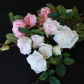 D113 Top Quality Hot Sale Real Touch Latex Five Heads Rose Artificial Flowers Rose Home Artificial Floor Flowers Decoration