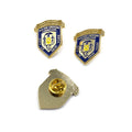 Cheap Customized Metal Badge Craft Metal Homemade Logo Hollow Round Metal Badge with Pin