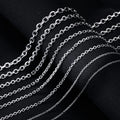 Cheap Price Wholesale Silver Medical Surgical Thin Cable Chains Schmuck Roll Cadena Stainless Steel Necklace Cross Chain Jewelry