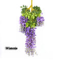Hot Sale Wedding Decoration Stripe Wisteria Corridor Simulation Wisteria Tofu Pudding Wisteria Ceiling Wholesale
