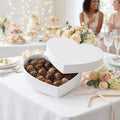 USA Stock Macaron Packaging Mache Bridesmaid Chocolate Strawberries Sweet Candy Heart Shaped Gift Box