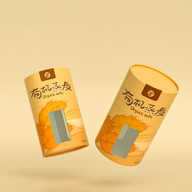 Hot Sell Recommended Kraft Paper Cans Tea Food Packaging Paper Cans Oatmeal Gifts Round Paper Cans