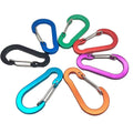 Wholesale 50 mm D Shape Aluminum Alloy Carabiner Colorful Keychain for Climbing Camping & Hiking Outdoor Accessories