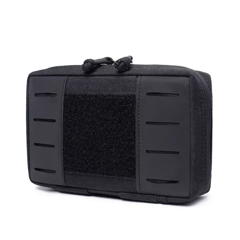 Tactical Molle Horizontal Admin Pouch Multi-Purpose Laser-Cut EDC Tool Pouch Bag