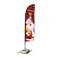 Custom Feather Flagpole Kit 3.2M Advertising Beach Flags Knife-Shaped Banners Outdoor Custom Printed Feather Flag