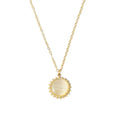 Light Luxury High-end Jewelry Stainless Steel 18K Gold Plated Temperament Opal Necklaces