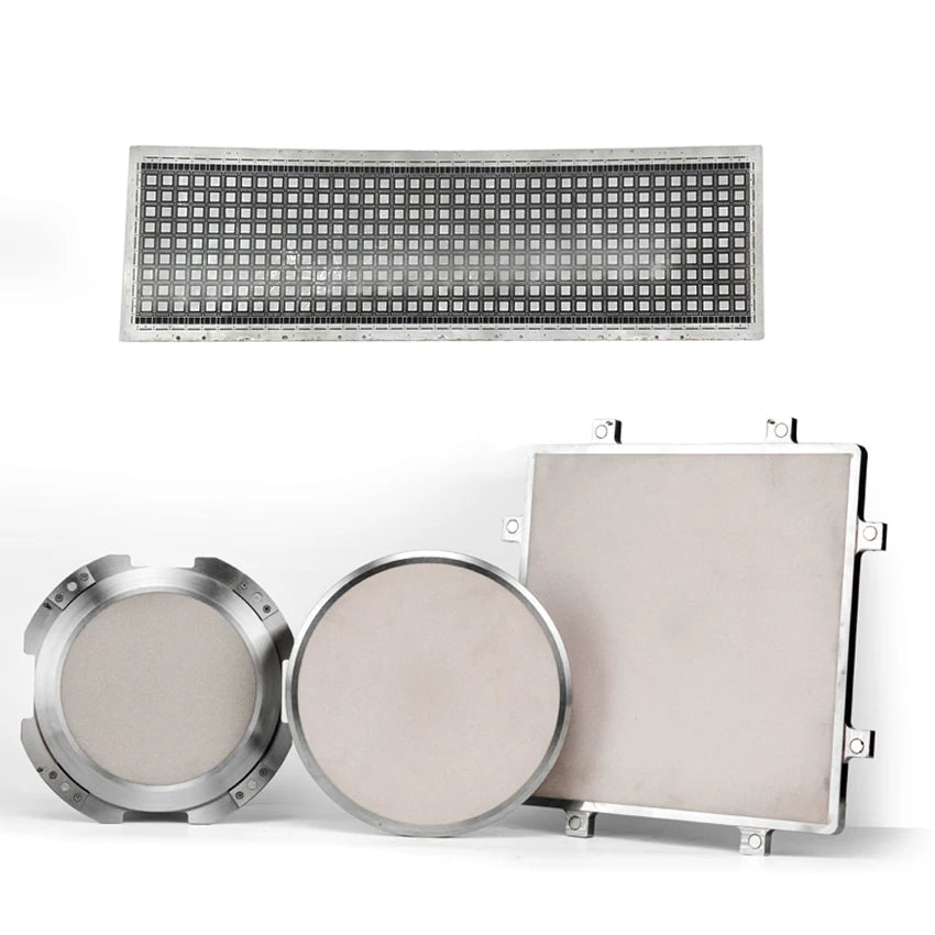 HONGTUO HT-CK3 8-Inch Electric High-Performance Precision 4-Jaw Porous Ceramic Metal Vacuum Chuck Table for Semiconductor Disc