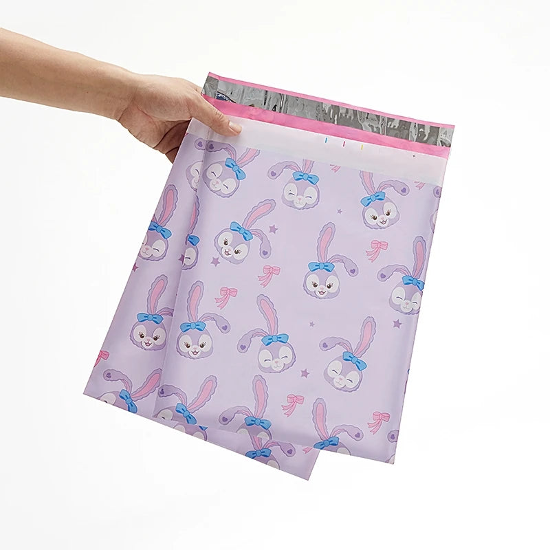 Custom Poly Shipping Mailing Bag Waterproof Courier Packaging for Craft Stickers Candle Durable Plastic Material