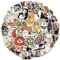 50Pcs Cartoon Dog Hand Draw Graffiti Sticker for Book Refrigerator Decor Lovely Puppy Stickers