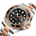Mechanical Watches 40mm Stainless Steel Back Sapphire Date Men Automatic Luxury Watch Hombres Reloj
