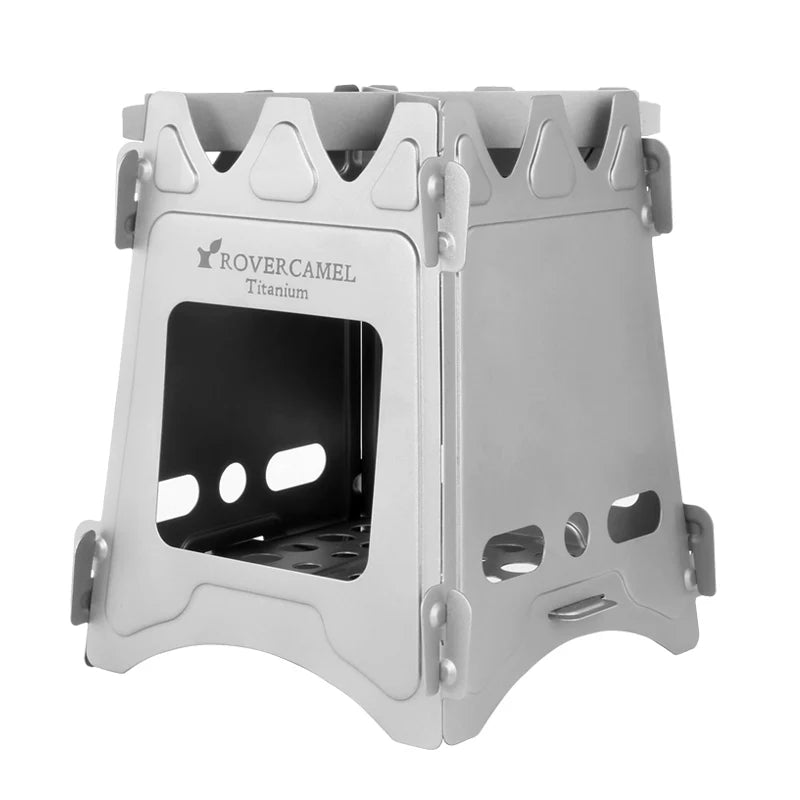 Ultralight Titanium Cookware Portable Camping Stove for BBQ & Woodburning-Wholesale