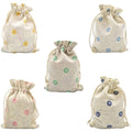 Burlap Bag with Drawstring Custom Color Mini Lightweight Gift Bags Coins Pouches for Wedding Party Holiday