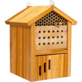 Wax Coated Mason Bee Hive Wooden Insect Hotel Carpenter Bee House Mason Bee House
