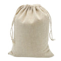 Custom Logo 100% Cotton Recyclable Drawstring Bag 10x12cm for Festive Party Gifts Jewelry Storage Earrings & Rings Packaging