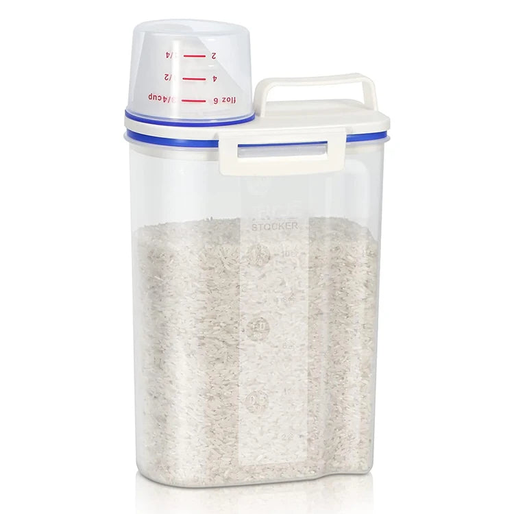 Kitchen Bulk Food Grain Rice Plastic Cereal Dispenser Dispensadores Rice Sealed Storage Box Container