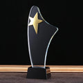China Wholesale Blank Five-pointed Star Trophy K9 Crystal Trophies Custom Uv Printing Crystal Trophy Awards for Giveaways