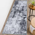 Boho Kitchen Runner Rug 2x6 Washable Runner Rug Soft Runners for Hallways Non Slip Printed Distressed Laundry Room Rug