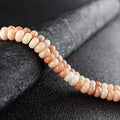 Natural Orange Quartzite Spacer Gemstone Rondelle Abacus Loose Beads for DIY Customized Fashion Jewelry 15.5"