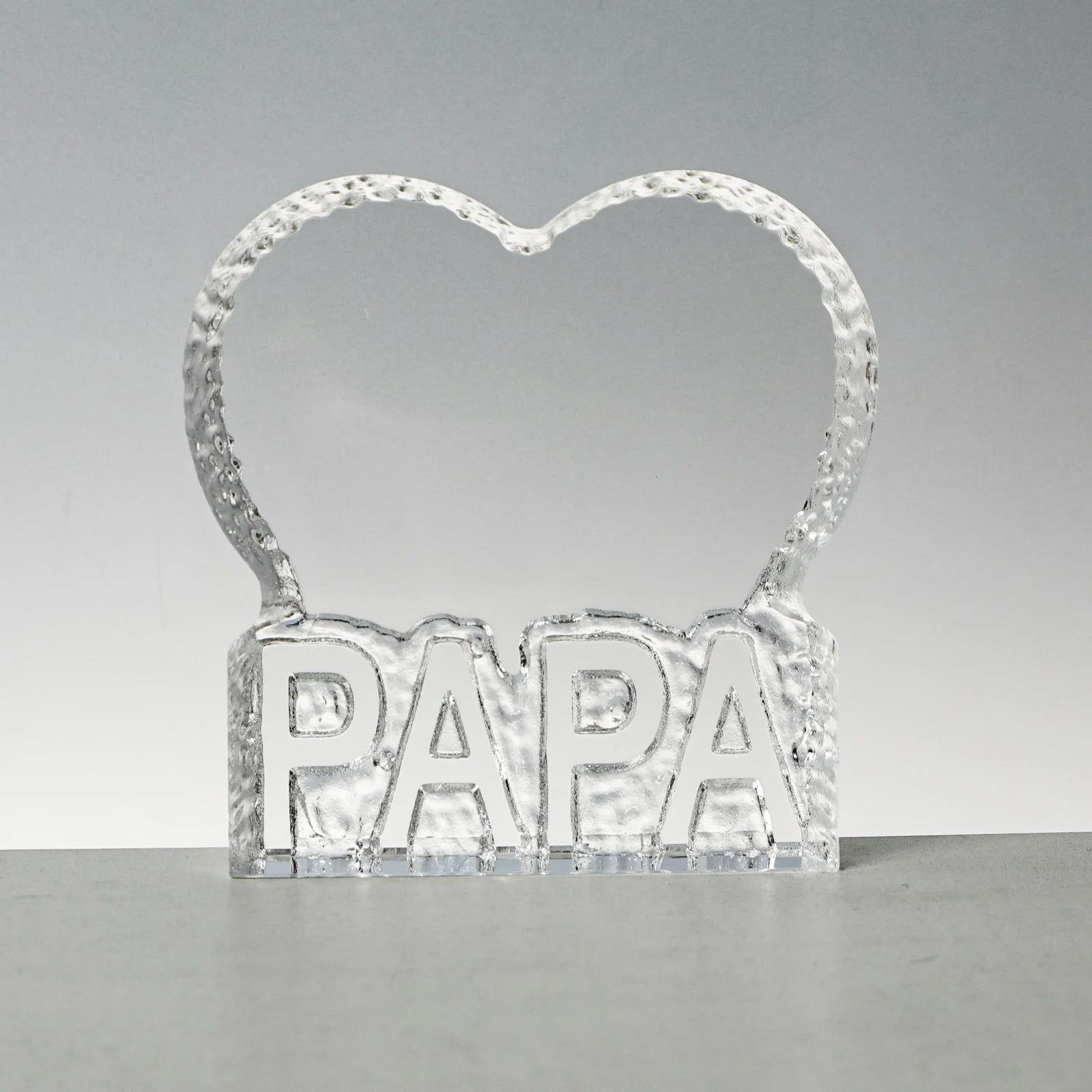 Photo Personalized Gifts  Crystal Block K9 Crystal Heart Blank  Customized Gifts for Father's Day Table Decor Souvenir