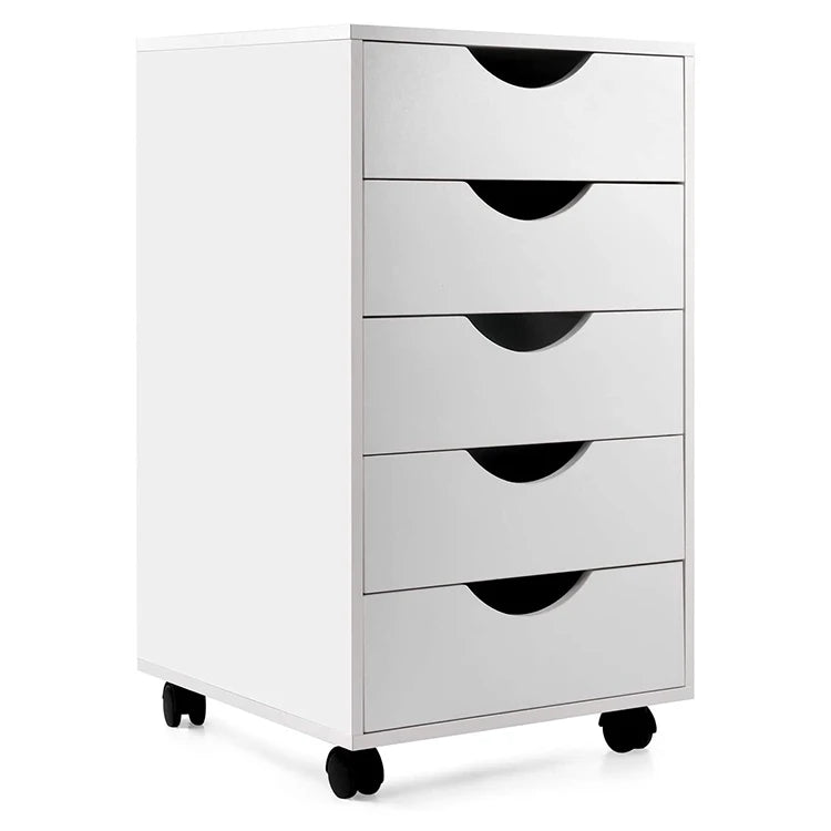 Armoir Salon Design Modern Furniture Grey Oak Wood Home Office 5 Draws Living Room Cabinet