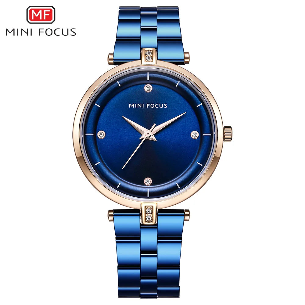 Top Clock MINI FOCUS 0120 Watch for Women Luxury Quartz Ladies Watches Fashion Stainless Steel Women's Wristwatch Relojes Mujer