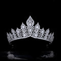 LUOXIN Custom Jewelry Women Zircon Hair Accessories Princess Pageant Wedding Crown Tiara