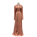 Dubai Fashion Beaded Middle East Muslim Robe Outnet Ensemble Femme Satin Abaya Arabic Dress Borkha Borka for Girls