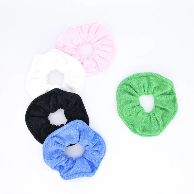 Latest Design Cute Hair Ring  Microfiber Towel Scrunchies  Elastic Hair Tie