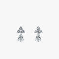 Ailmay Minimalist Geometric Stud Earrings 100% 925 Sterling Silver Dazzling CZ Fine Earrings for Women Statement Jewelry Gift