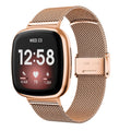 LAIHE Luxury Metal Mesh Stainless Steel Smart Watch Band 20mm 22mm New Arrival Adjustable for Versa3/ Sense