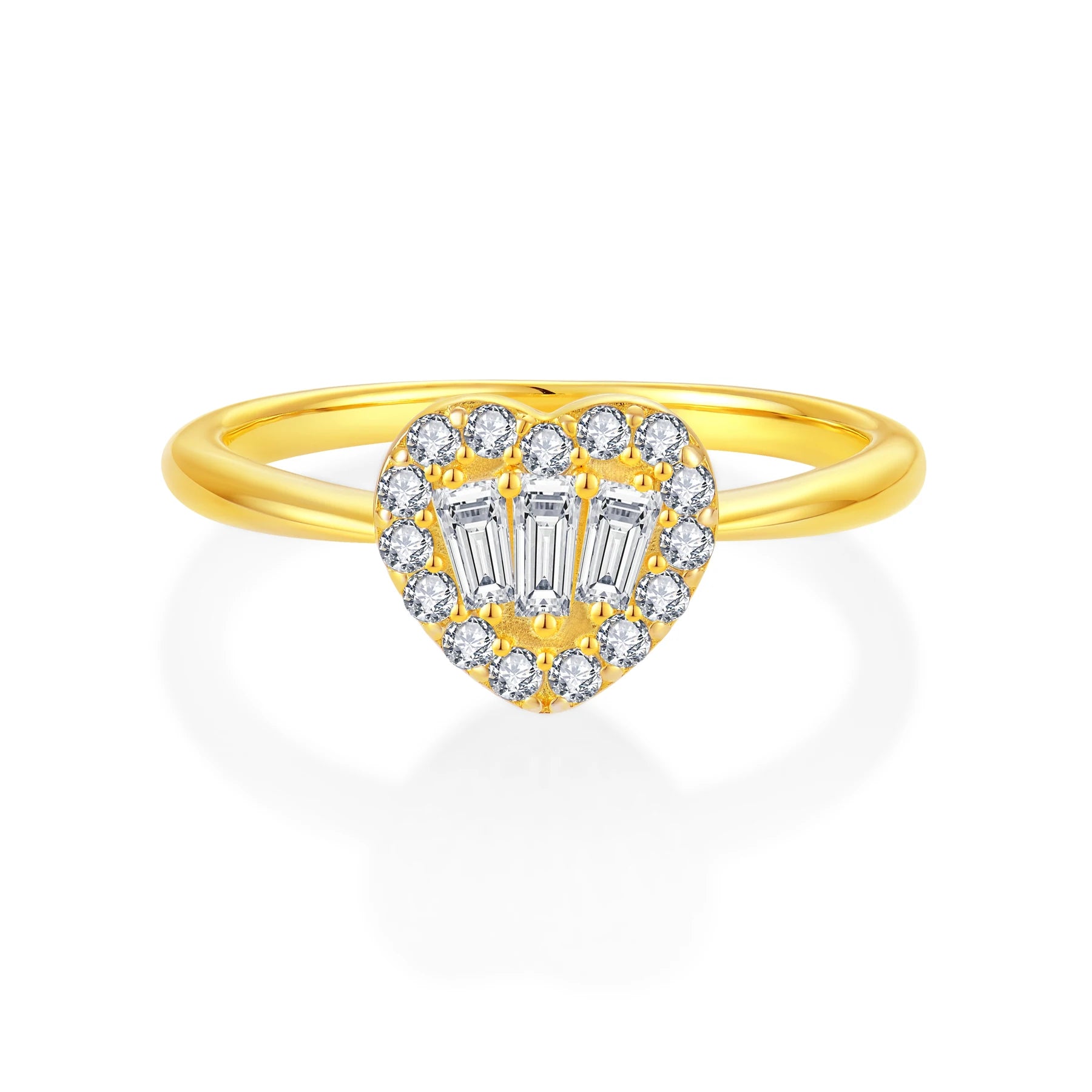 QX Custom OEM Fine Jewelry Wedding 925 Sterling Silver Engagement Heart 8A Cubic Zirconia Rings for Women Men