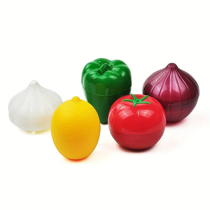 PP Plastic Vegetable Fruit Organizer Crisper Containers Onion Garlic Tomato Lemon Avocado Preservation Refrigerator Fruit Box