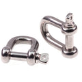 JIS AISI 304 SS316 Dee Shackles Stainless Steel D Shackle with Screw Pin for Mining and Heavy Industry Applications