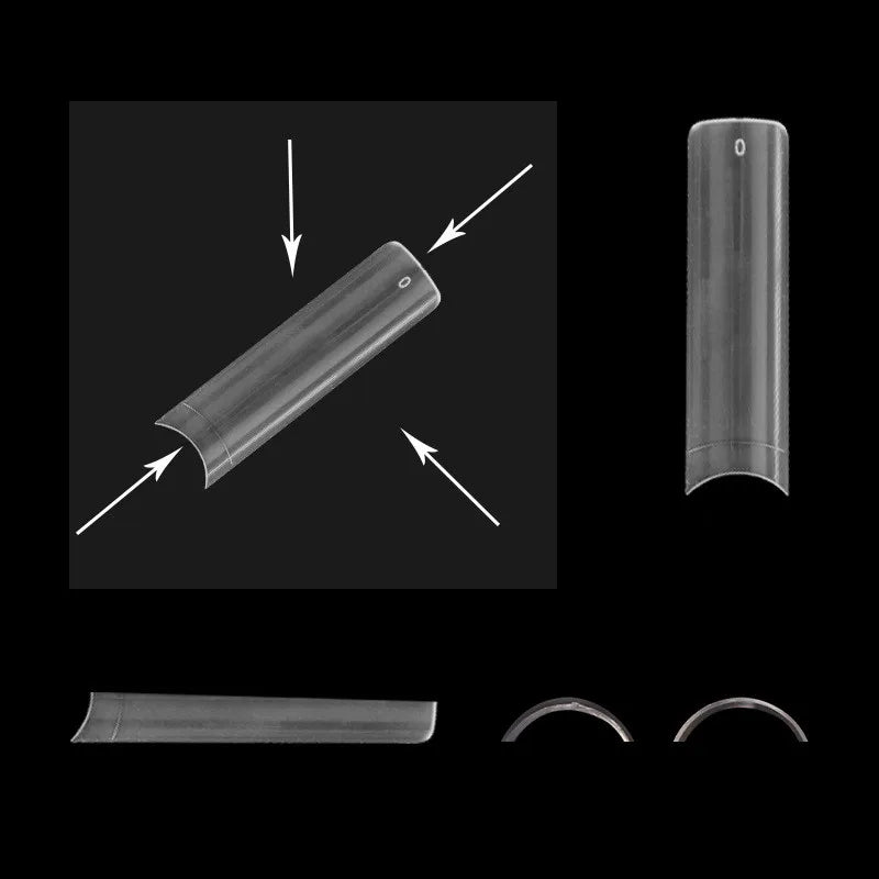 Hot Selling XXL Long ABS Fingernails Half Cover Water Pipe No C False Nail Tips