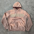 YSJY Manufacturers Custom Heavyweight Streetwear French Terry Oversized Distressed Acid Wash Hoodie for Men