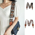Factory Direct Jacquard Strap Crossbody Bag Replaceable Ethnic Shoulder Strap Polyester Fabric for Camera Guitar Ethnic Music
