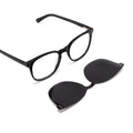 Trend Custom Made Round Optical Frame Magnetic Clip on Polarized Acetate Sunglasses
