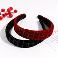 Women Winter Classic Design Vintage Wide Hairband Velvet Padded Headband