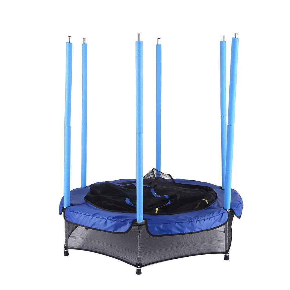 Indoor Outdoor Mini Trampoline  55" With Enclosure Net for Kids