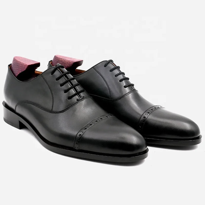 Cie Ox12 Handmade Formal Business Men's Oxford Shoes Genuine Leather Comfort Closed Toe Arch Support