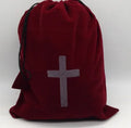 Wholesale Custom Logo Velvet Bags Drawstring Burgundy for Packaging & Promotion
