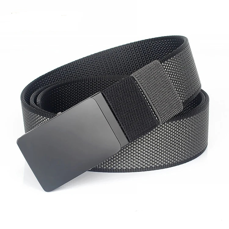 Wholesale Double-Side Color  Dual Use Belt Alloy Automatic Reversible Buckle Men Nylon Belt
