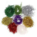 Wide Fly Tying Ice Tinsel Chenille Flash 8Colors Flashabou Floss Strips Saltwater Jig Bass Fly Tying Material