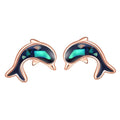 Tiny Dolphin Stud Earings 925 Silver Children Earrings Studs